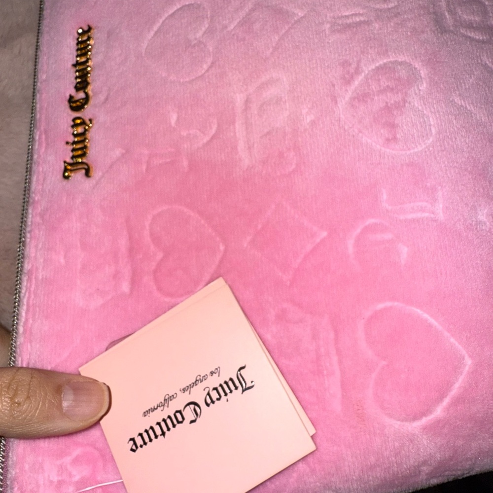 Juicy Couture Pink Embossed Clutch